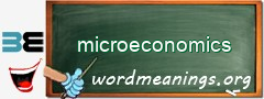 WordMeaning blackboard for microeconomics